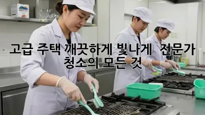 고급 주택, 깨끗하게 빛나게! ✨ 전문가 청소의 모든 것