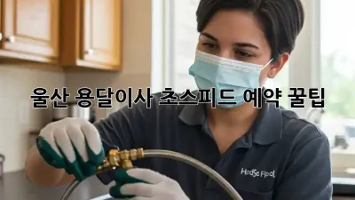 울산 용달이사, 초스피드 예약 꿀팁!