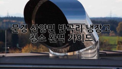문경 산양면 반곡리 냉장고 청소 완벽 가이드! ✨